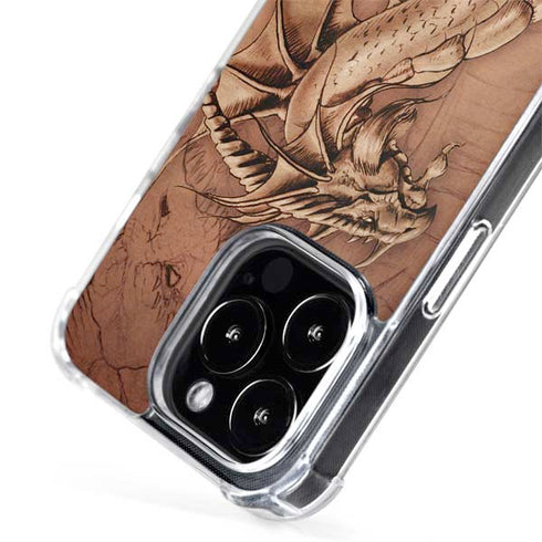 Dragon Parchment by Tom Wood iPhone 15 Pro MagSafe Case